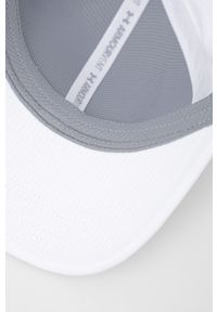 Under Armour czapka 1361529 kolor biały z nadrukiem. Kolor: biały. Materiał: skóra, materiał. Wzór: nadruk #4