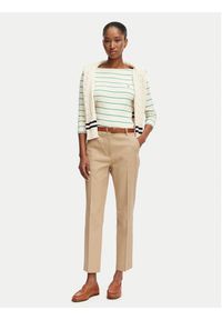 TOMMY HILFIGER - Tommy Hilfiger Bluzka New Cody WW0WW40589 Kremowy Slim Fit. Kolor: kremowy. Materiał: bawełna #4