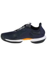Buty do tenisa męskie, Wilson Kaos Rapide Clay. Zapięcie: sznurówki. Kolor: niebieski. Materiał: guma, materiał, tkanina, syntetyk. Szerokość cholewki: normalna. Sport: tenis