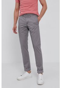 Polo Ralph Lauren - Spodnie. Kolor: szary. Materiał: tkanina. Wzór: gładki #1