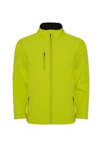 ROLY - Męska Kurtka Soft Shell Nebraska. Kolor: żółty, wielokolorowy, zielony