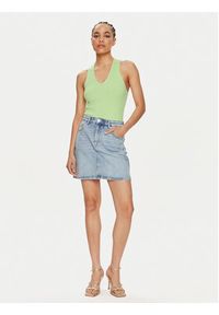 JDY Top Sabrina 15258897 Zielony Slim Fit. Kolor: zielony. Materiał: wiskoza #6