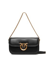 Pinko - PINKO Torebka Love Box Baguette Al 25-26 PLTT 105083 A26L Czarny. Kolor: czarny. Materiał: skórzane