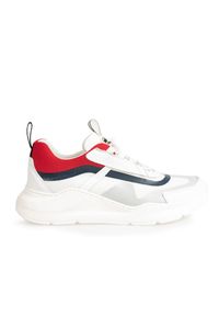 Baldinini Sneakersy | UE0408T00NADR | Mężczyzna | Biały, Czerwony. Kolor: biały, wielokolorowy, czerwony. Materiał: materiał, skóra. Wzór: aplikacja #4