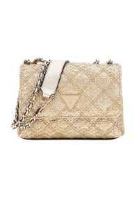 Guess - GUESS Złota kopertówka damska Giully Mini 2. Kolor: złoty. Styl: wizytowy, casual, elegancki #4