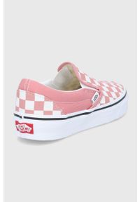 Vans tenisówki UA Classic Slip-On damskie kolor różowy. Nosek buta: okrągły. Zapięcie: bez zapięcia. Kolor: różowy. Szerokość cholewki: normalna #3