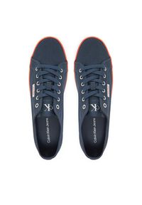 Calvin Klein Jeans Tenisówki Ess Vulc Low Mg Cv YM0YM01301 Granatowy. Kolor: niebieski. Materiał: materiał #2