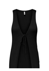 only - ONLY Kardigan Meddi 15347887 Czarny Regular Fit. Kolor: czarny. Materiał: wiskoza