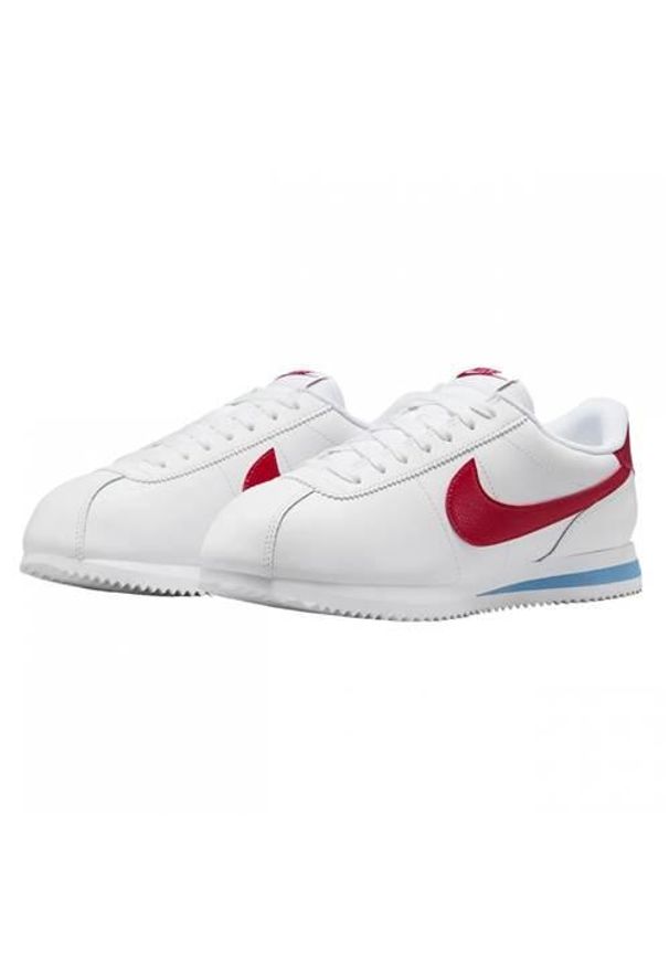 Buty do chodzenia damskie Nike Cortez. Zapięcie: sznurówki. Kolor: biały. Materiał: materiał. Szerokość cholewki: normalna. Model: Nike Cortez. Sport: turystyka piesza
