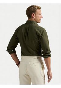 Polo Ralph Lauren Koszula 710929348006 Zielony Slim Fit. Typ kołnierza: polo. Kolor: zielony. Materiał: bawełna #5