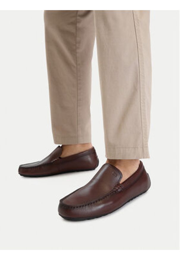 Gino Rossi - GINO ROSSI Mokasyny CEO-LUIGI-03 125AM Brązowy. Kolor: brązowy. Materiał: skóra