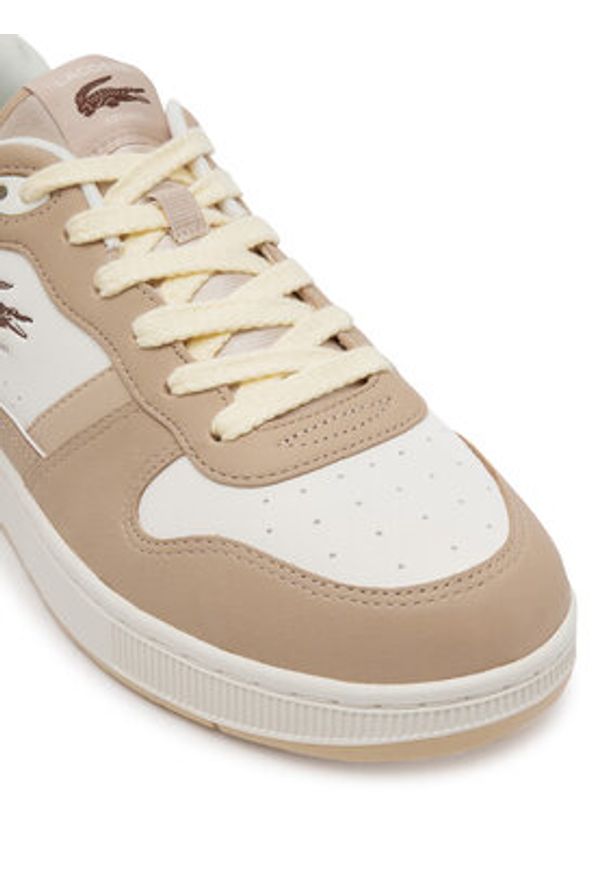 Lacoste Sneakersy 7-49SMA0072 Beżowy. Kolor: beżowy. Materiał: skóra