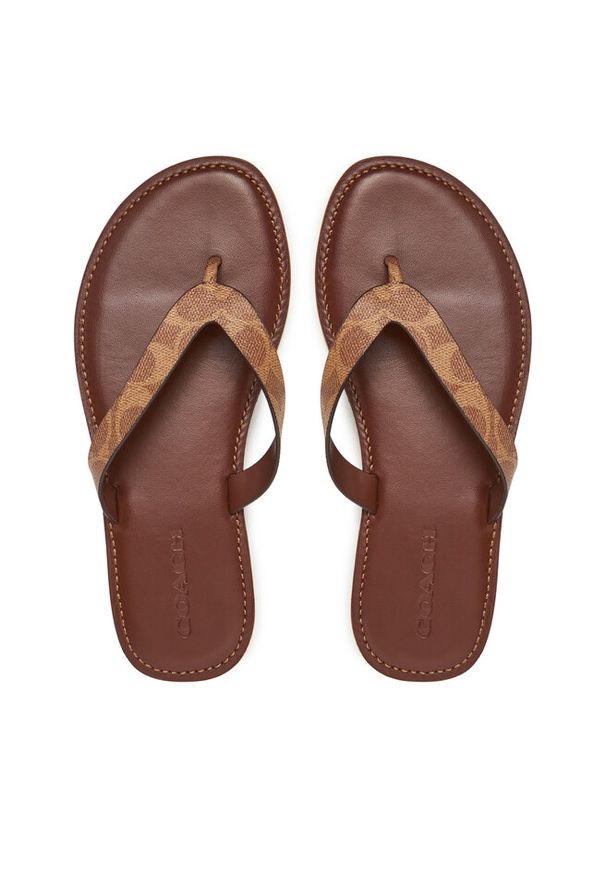 Japonki Coach. Kolor: brązowy