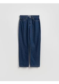 Reserved - Jeansy straight fit - granatowy. Kolor: niebieski