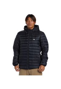 Quiksilver - Kurtka ocieplana męska SCALY. Okazja: na co dzień. Kolor: czarny. Materiał: nylon, materiał. Styl: casual #1