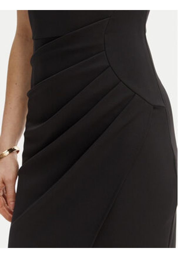 Rinascimento Sukienka koktajlowa CFC0127793003 Czarny Slim Fit. Kolor: czarny. Materiał: syntetyk. Styl: wizytowy
