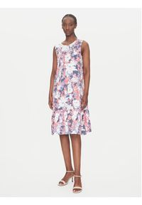 Olsen Sukienka codzienna 13002036 Kolorowy Regular Fit. Okazja: na co dzień. Materiał: bawełna. Wzór: kolorowy. Typ sukienki: proste. Styl: casual #5