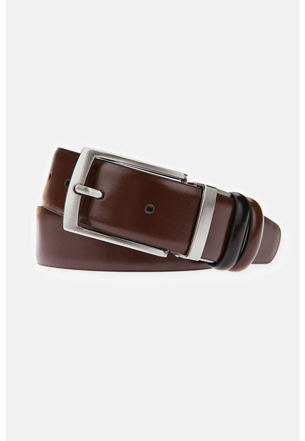 Lancerto - Pasek Dwustronny Piero 3. Materiał: skóra. Wzór: paski. Styl: elegancki, klasyczny, casual