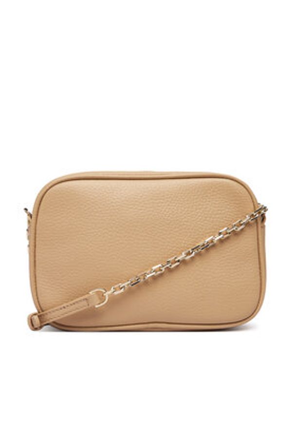 Patrizia Pepe Torebka CB0071/L001 Beżowy. Kolor: beżowy. Materiał: skórzane