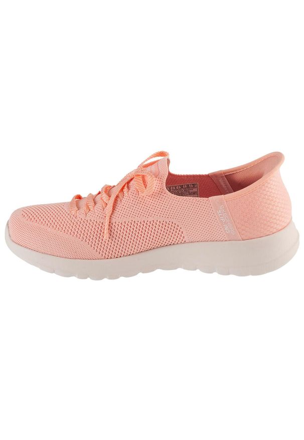 skechers - Buty sportowe Sneakersy damskie, Slip-Ins: Go Walk Joy - Abby. Kolor: różowy. Sport: turystyka piesza