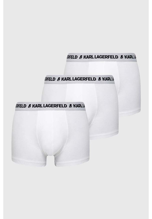 Karl Lagerfeld Bokserki (3-pack) 211M2102 męskie kolor biały. Kolor: biały
