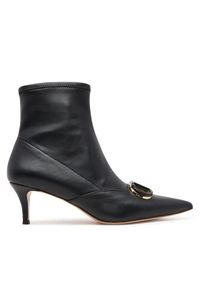 TwinSet - TWINSET Botki 252TCP034 00006 Czarny. Kolor: czarny. Materiał: skóra #1