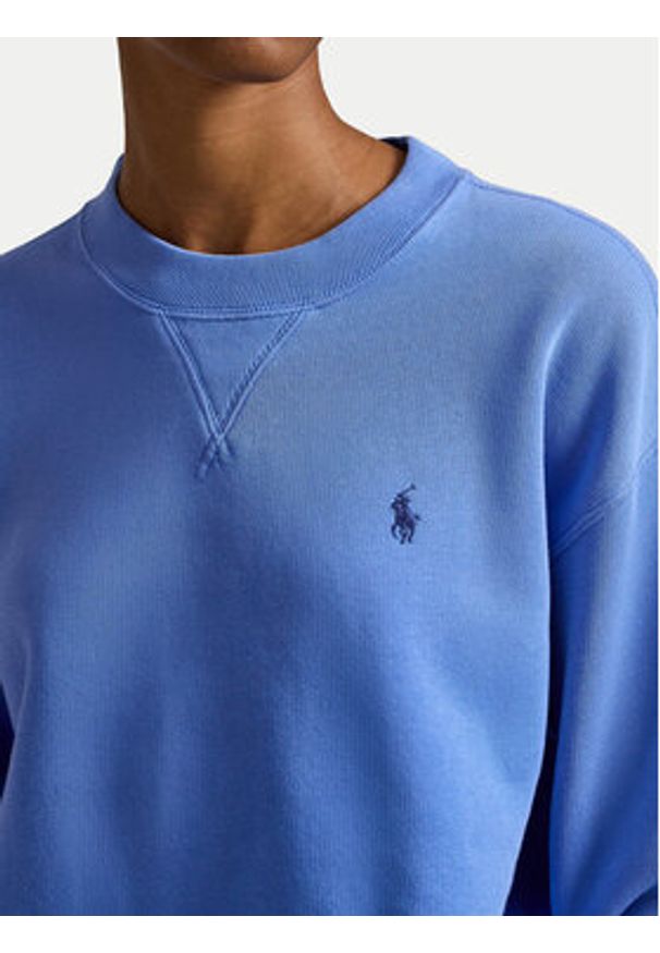 Polo Ralph Lauren Bluza 211971697503 Błękitny Relaxed Fit. Typ kołnierza: polo. Kolor: niebieski. Materiał: bawełna