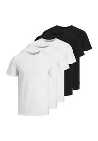 Jack & Jones - Jack&Jones Komplet 5 t-shirtów Basic 12191190 Kolorowy Regular Fit. Materiał: bawełna. Wzór: kolorowy #1