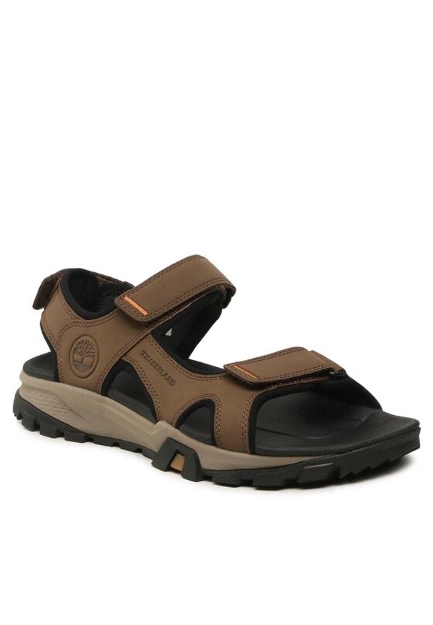 Timberland Sandały Lincoln Peak Strap Sandal TB0A5T489681 Brązowy. Kolor: brązowy. Materiał: skóra