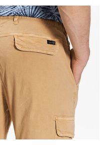 INDICODE Spodnie materiałowe Umut 60-320 Beżowy Regular Fit. Kolor: beżowy. Materiał: bawełna