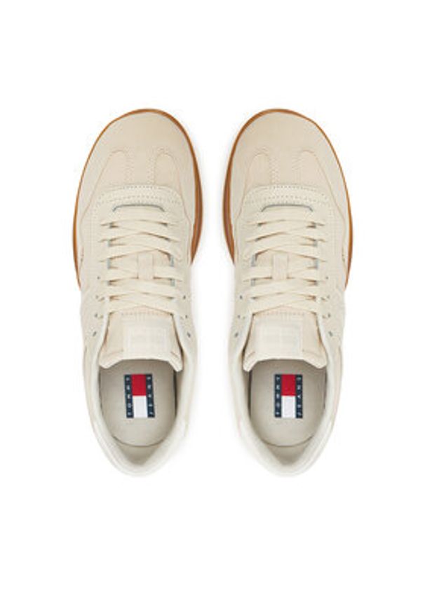 Tommy Jeans Sneakersy The Greenwich Textile EN0EN02805 Beżowy. Kolor: beżowy. Materiał: materiał