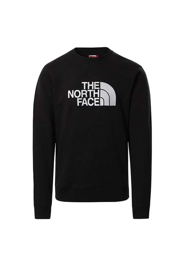 Bluza The North Face Drew Peak Crew 0A4SVRKY41 - czarna. Kolor: czarny. Materiał: bawełna. Styl: elegancki. Sport: wspinaczka
