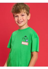 Sinsay - Koszulka z nadrukiem na plecach Marvel Kawaii Art Collection - zielony. Kolor: zielony. Wzór: nadruk, motyw z bajki #1