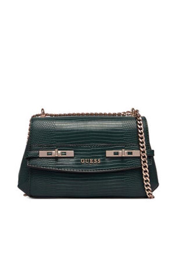 Guess Torebka Melinda Mini HWKL99 33780 Zielony. Kolor: zielony. Materiał: skórzane