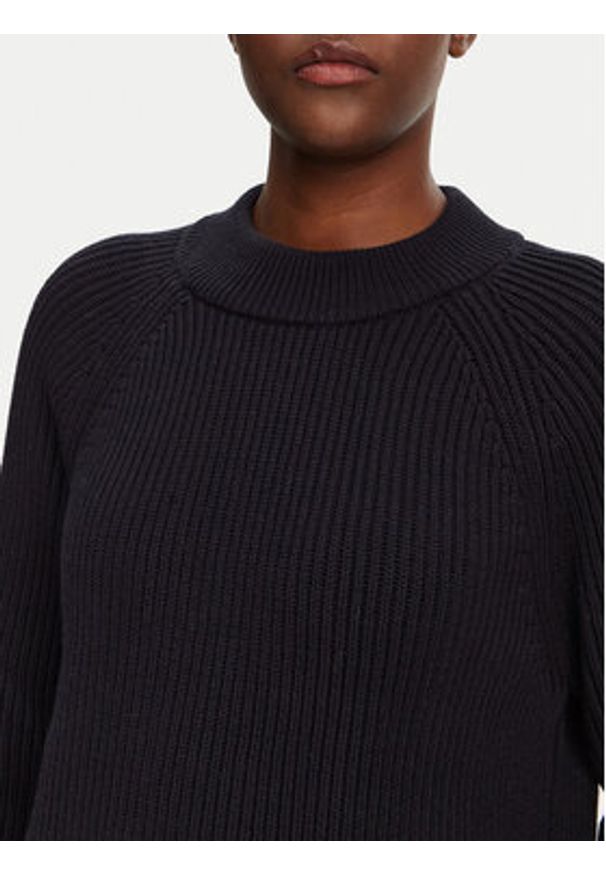 AMI PARIS - AMI Paris Sweter FKS024.KN0031 Granatowy Regular Fit. Kolor: niebieski. Materiał: bawełna
