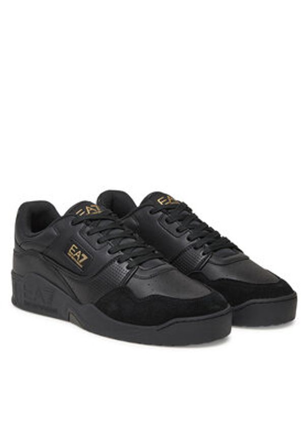 EA7 Emporio Armani Sneakersy X8X187 XK402 M701 Czarny. Kolor: czarny. Materiał: skóra