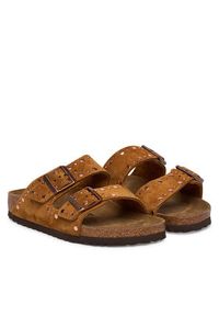 Birkenstock Klapki Arizona Rivet 1031731 Brązowy. Kolor: brązowy. Materiał: skóra, zamsz #2