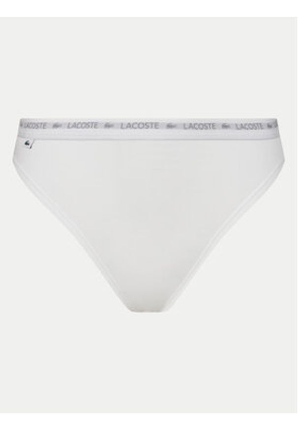 Lacoste Komplet 3 par stringów 8F1341 Kolorowy. Materiał: bawełna. Wzór: kolorowy
