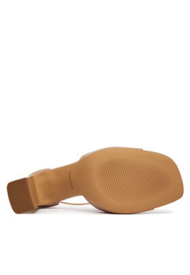 Aldo Sandały Florianna 14296302 Beżowy. Kolor: beżowy. Materiał: skóra