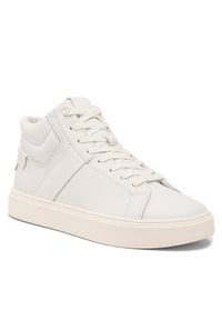 Calvin Klein Sneakersy High Top Lace Up Lth HM0HM01057 Biały. Kolor: biały. Materiał: skóra #6