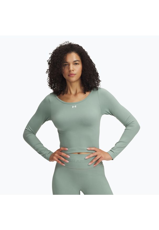 Longsleeve Under Armour Train Seamless. Kolor: zielony. Długość rękawa: długi rękaw
