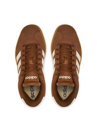 Adidas - adidas Sneakersy Vl Court Bold JH5340 Brązowy. Kolor: brązowy. Materiał: zamsz, skóra #5