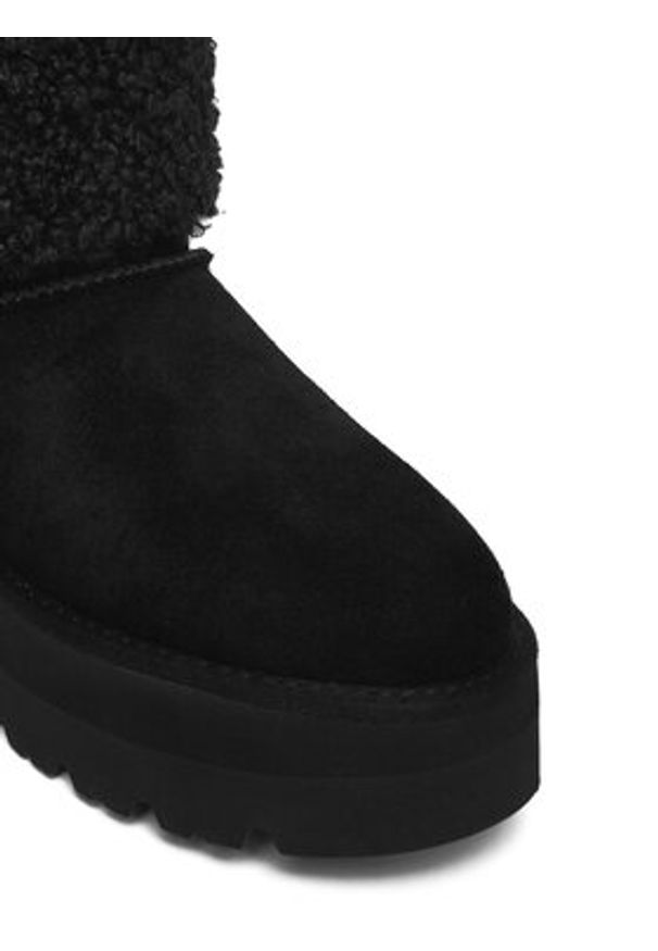 Karl Lagerfeld - KARL LAGERFELD Śniegowce KL48653 Czarny. Kolor: czarny. Materiał: zamsz, skóra