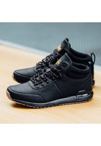 Skórzane buty męskie czarne Jogger Bustagrip. Kolor: czarny. Materiał: skóra #10