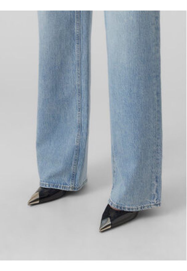 Vero Moda Jeansy Tessa 10283858 Niebieski Wide Leg. Kolor: niebieski
