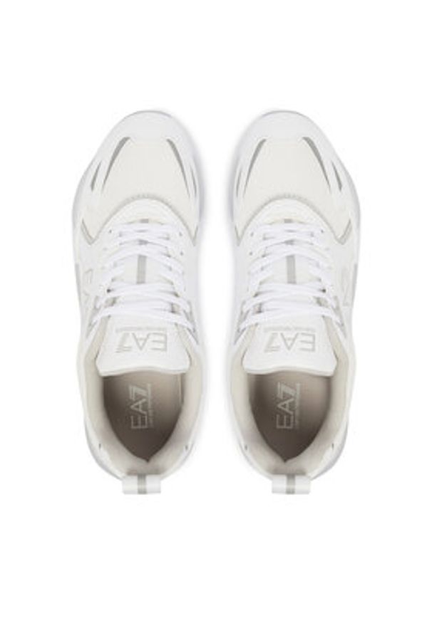 EA7 Emporio Armani Sneakersy 7X000308 AF18447 MZ533 Biały. Kolor: biały. Materiał: skóra