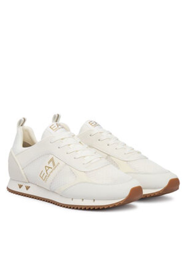 EA7 Emporio Armani Sneakersy 7X000334 AF18610 MZ582 Kremowy. Kolor: kremowy. Materiał: skóra