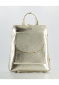 Venezia - ZŁOTY PLECAK DAMSKI 6116-X LAM PLATI. Kolor: złoty. Materiał: skórzane #1