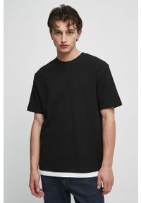medicine - Medicine t-shirt bawełniany kolor czarny gładki. Kolor: czarny. Materiał: bawełna. Długość rękawa: krótki rękaw. Długość: krótkie. Wzór: gładki. Styl: klasyczny #5