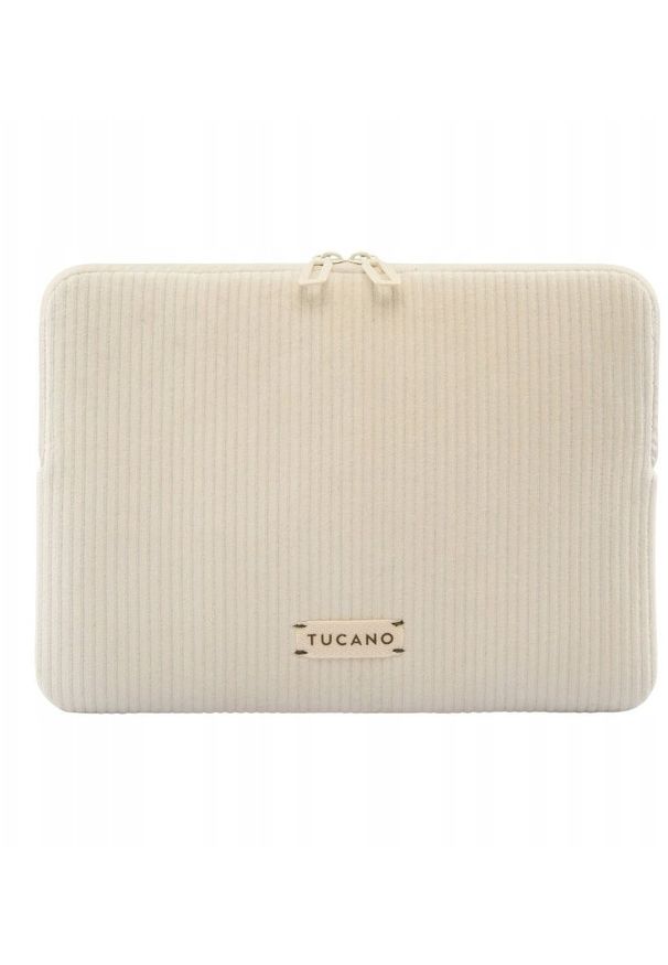 TUCANO Velluto 2 - Pokrowiec MacBook Air 13" (M4/M3/M2/M1/2025-2018) / Pro 13" / Laptop 12" (kremowy). Kolor: kremowy